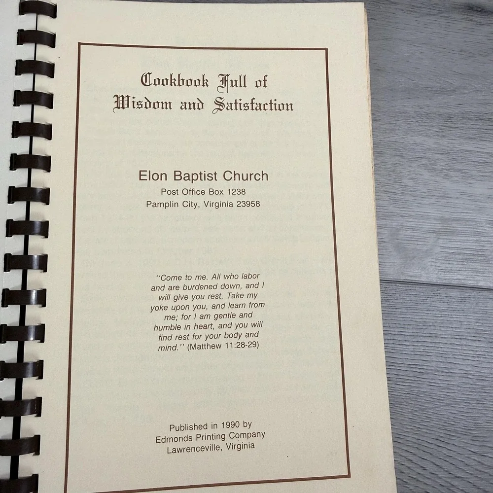 Vintage Virginia Church Community Cookbooks Lot 4 St Olaf Elon Deep Creek VA